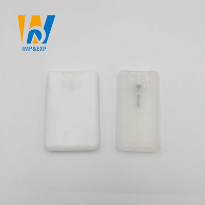 Prostokątny antybakteryjny kształt karty kredytowej do wielokrotnego napełniania Slim Hand Sanitizer Spray 20ml 15ml Butelka w sprayu
