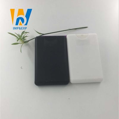 Prostokątny antybakteryjny kształt karty kredytowej do wielokrotnego napełniania Slim Hand Sanitizer Spray 20ml 15ml Butelka w sprayu